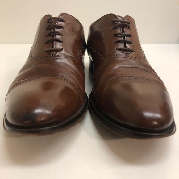 VERY GOOD To Boot New York Brandon Cap Toe Oxfords Brown Leather Men's Size 10 - Picture 11 of 12